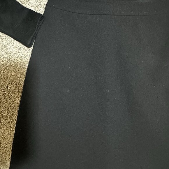 Theory Dress Women’s Size 0 Black Ribbed Wool Blend Mini Dress - Picture 6 of 11